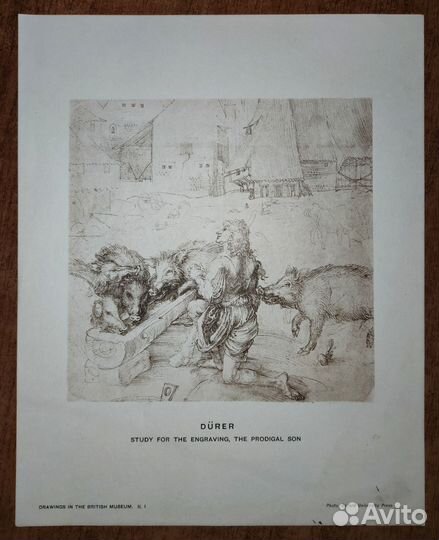 Старые репринты репродукции картин гравюр