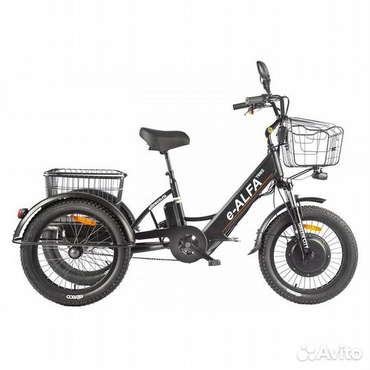 Трицикл green city e-alfa Trike Черный-2515