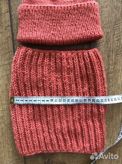 Комплект шапка и снуд для девочки