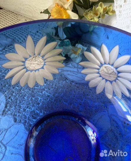 Ваза хрустальная нарезка