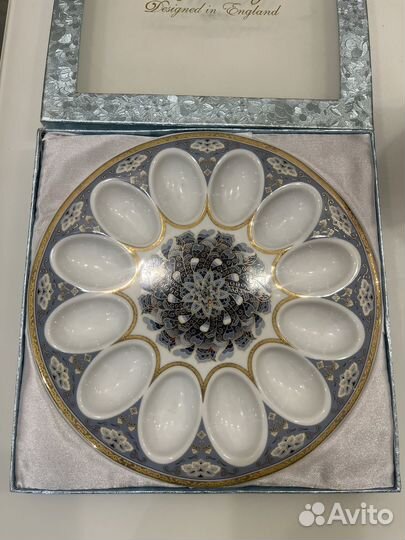 Пасхальное блюдо для яиц фарфор