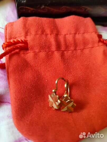 Серьги СССР проба583