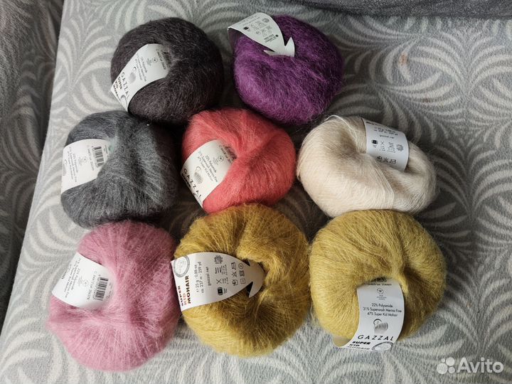 Пряжа Gazzal kid mohair