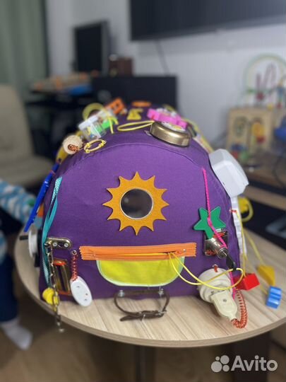 Мягкий бизиборд бизидом baby bizi