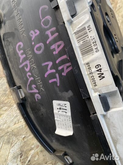 Приборная панель hyundai sonata