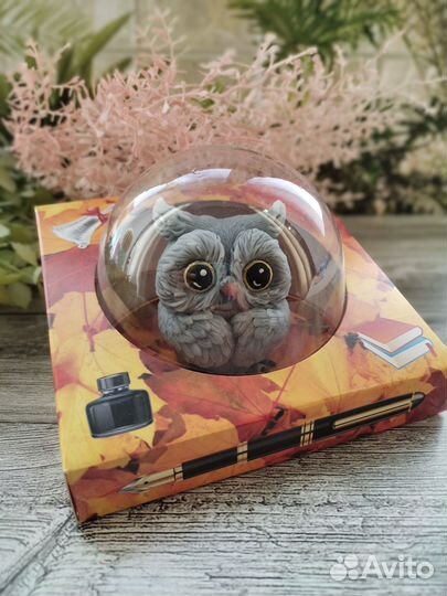 Сувенирное мыло ручной работы - совушки