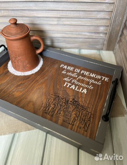 Поднос деревянный