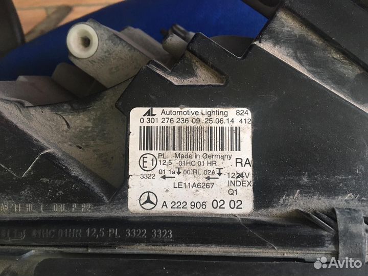 Фара правая mercedes s-class W222