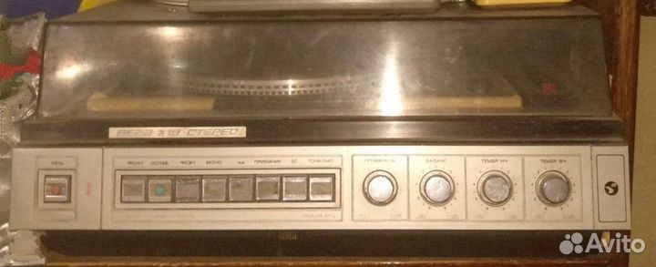 Проигрыватель винила вега 109 без колонок