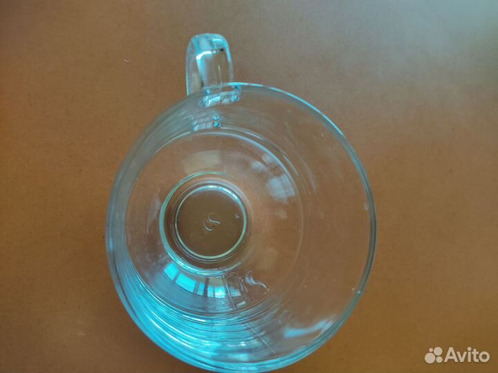 Кружка стеклянная большая