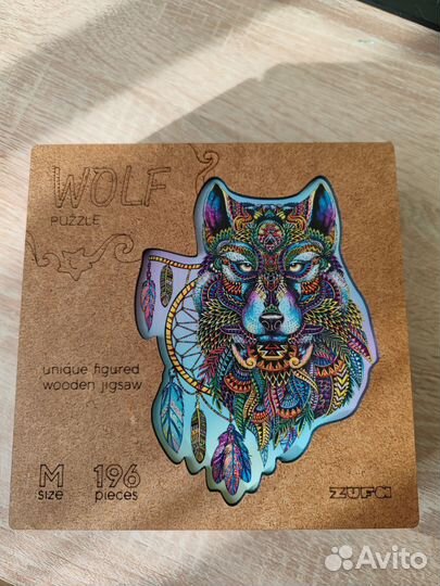 Деревянный фигурный пазл 