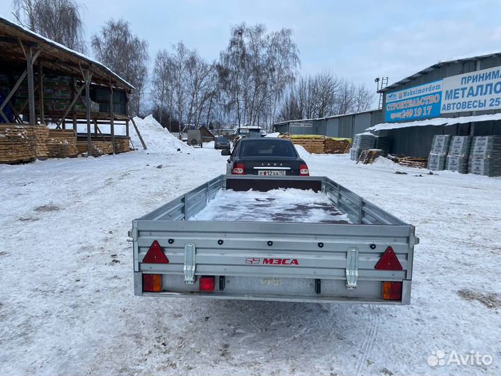 Прицеп легковой с оцинкованными бортами. Качество
