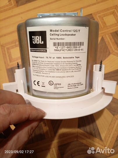 Потолочная колонка JBL 12C/T колонка