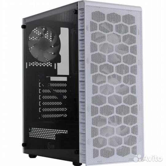 Powercase cmiz4CW-L4 Корпус Mistral Z4 С White, Tempered Glass, Mesh, 4x 120mm 5-color LED fan, белы