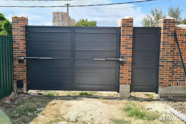 Автоматика распашных ворот произв. Алютех гарантия