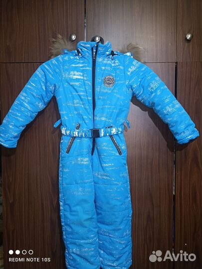 Детский зимний комбинезон на мальчика 110