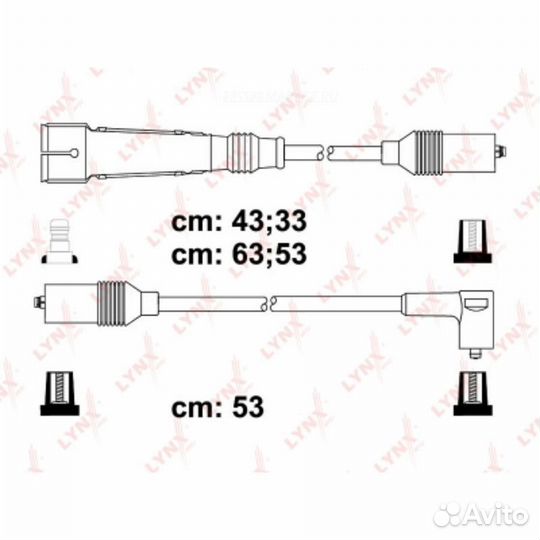 Lynxauto SPE8022 Комплект высоковольтных проводов