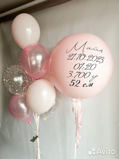 Воздушные шары на выписку