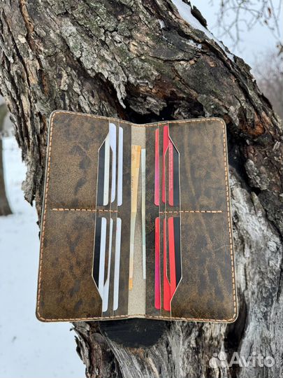 Портмоне лонгер из натуральной кожи ручной работы