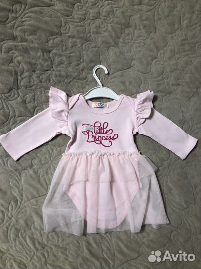 Боди платье для девочки 68