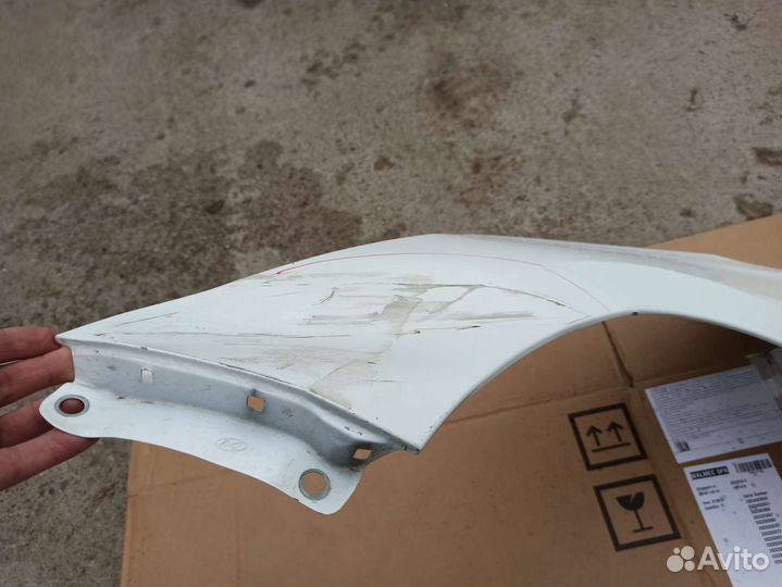Hyundai solaris 2017 крыло переднее левое