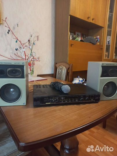 Усилитель низкой частоты, колонки, микрофон