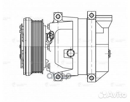 Компрессор кондиц. для а м chevrolet aveo (02)