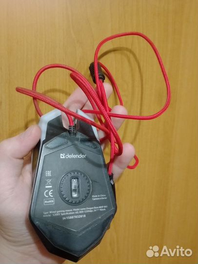 Мышь проводная Defender
