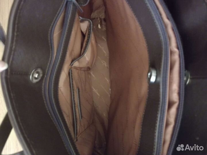 Сумка шоппер, женская, натуральная кожа, Франция