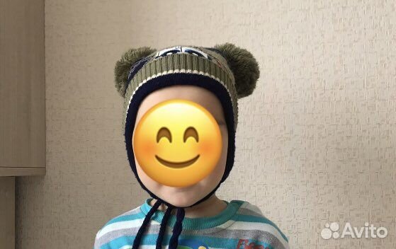 Шапка детская на 1-1,5 года весна/осень