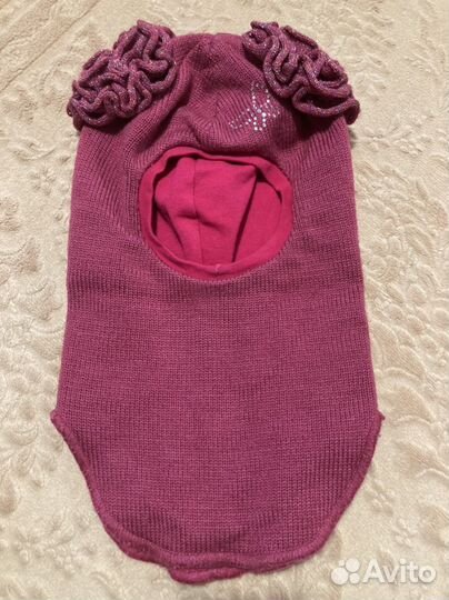 Шапка шлем демисезонный для девочки 50