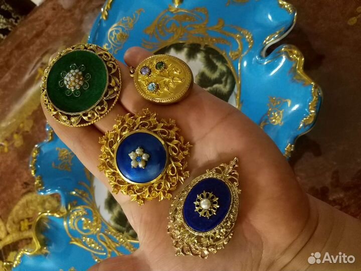 Броши старинные