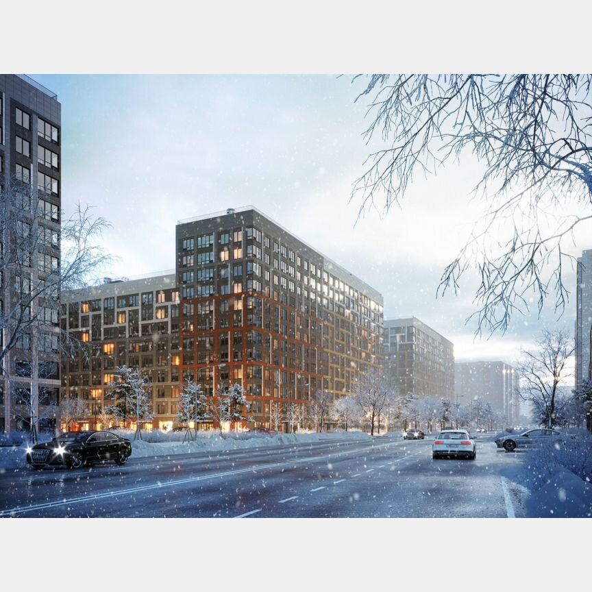 2-к. квартира, 93,7 м², 12/12 эт.