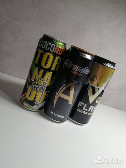 Энергетики Tornado, Adrenaline, Flash 450 мл