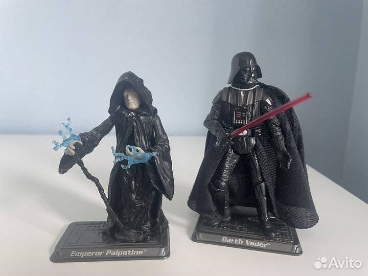 Star wars darth vader and palpatine Hasbro 2005