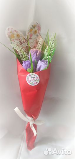 Букеты в руку из мыла ручной работы