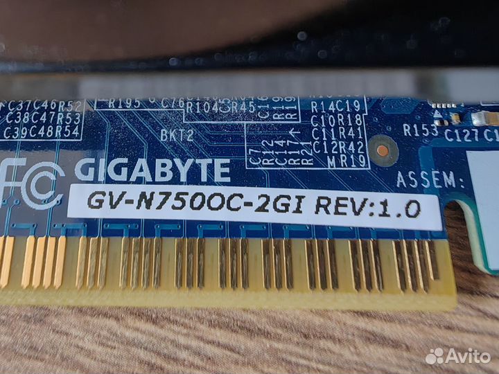 Видеокарта gigabyte GTX 750 2Gb GV-N750OC-2GI