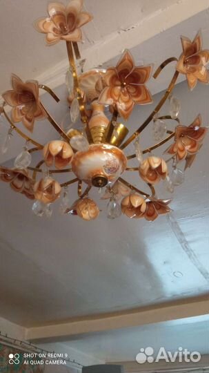 Люстра потолочная подвесная бу