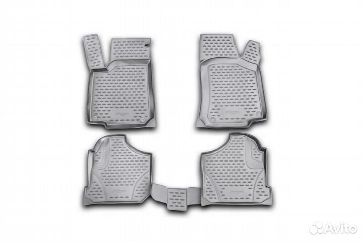 Коврики в салон vw golf iv 1998-2004, 4 шт. (полиу