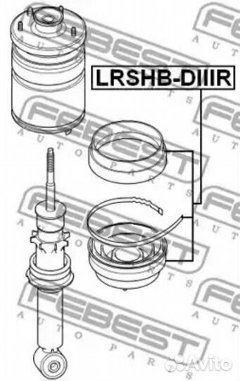 Febest lrshb-diiir Пыльник амортизатора зад прав/л