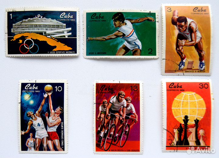 Серия марок Спорт, Куба 1969