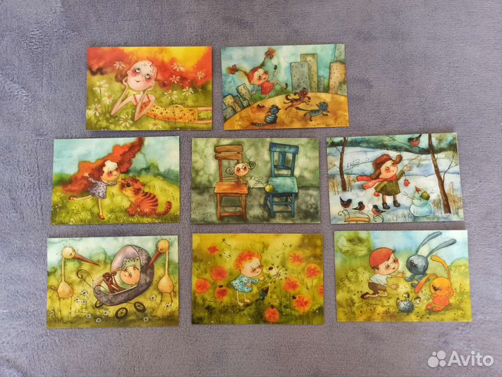 Открытки с рисунками Виктории Кирдий