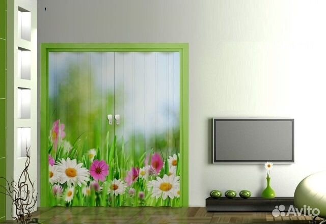 Дверь гармошка складная пластиковая, в Белгороде