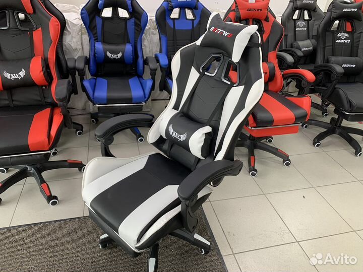 Игровое компьютерное кресло 202f белый