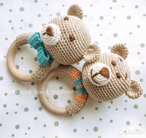 Вязаные погремушки