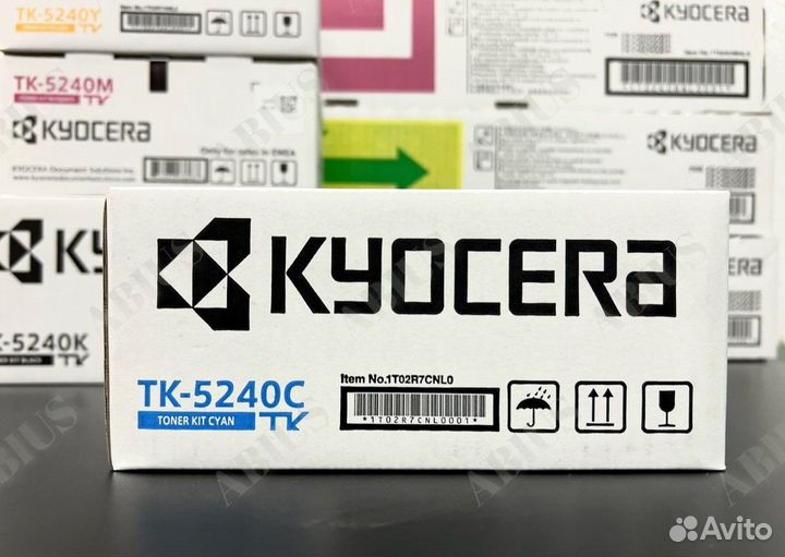 TK-5240C Тонер картридж синий Kyocera оригинальный