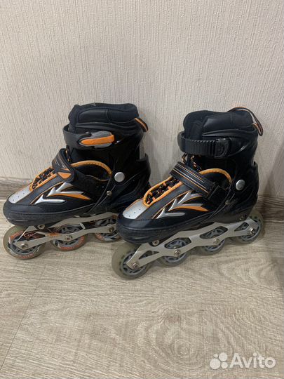Роликовые коньки раздвижные с защитой р. 34-37