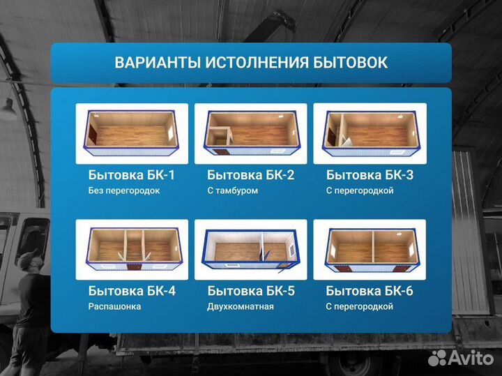 Бытовка металлическая / Бытовка утепленная