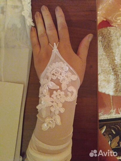 Перчатки, митенки для невесты