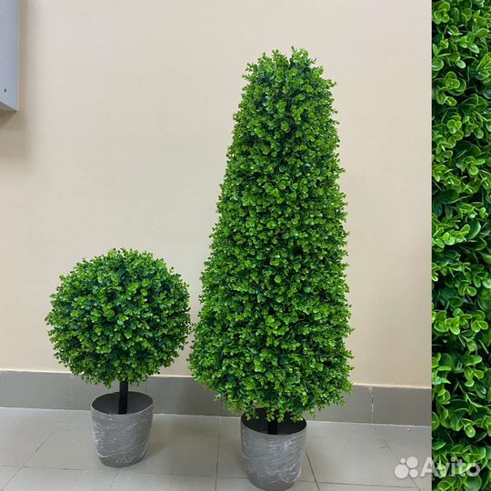 Самшит Премиум искусственный Шар Конус Топиарий